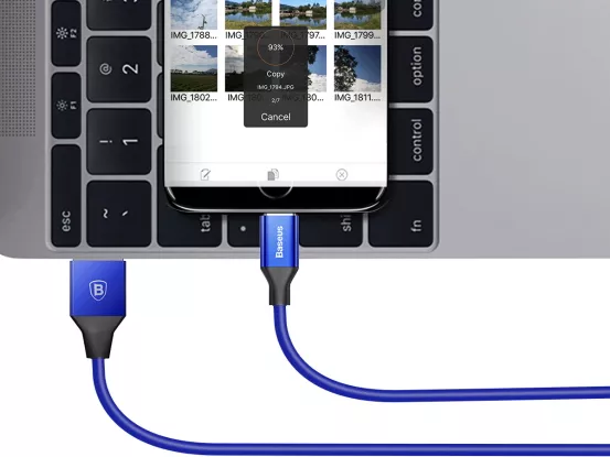 Кабель Baseus Yiven USB-A - micro USB 10w 1м cable Blue (CAMYW-A13) - фото 6