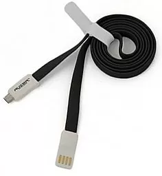 Кабель Auzer AC-M1 USB-A - micro USB 1м cable Black - фото Кабель Auzer AC-M1 USB-A - micro USB 1м cable Black
