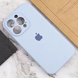 Чохол Silicone Case Full Camera для Apple iPhone 13 Pro Max  Lilac Blue - мініатюра 3