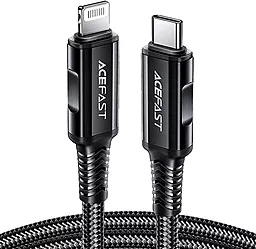 USB PD Кабель AceFast C4-01 30W 3A 1.8M USB Type-C - Lightning Cable Black