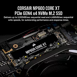 Накопичувач SSD Corsair 2TB M.2 NVMe MP600 Core XT M.2 2280 PCIe Gen4.0 x4 3D QLC (CSSD-F2000GBMP600CXT) - мініатюра 7