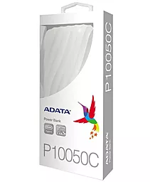 Повербанк ADATA P1050C 10050 mAh White (AP10050C-USBC-CWH) - миниатюра 6
