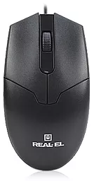 Компьютерная мышка REAL-EL RM-208 Black (EL123200030) - фото Компьютерная мышка REAL-EL RM-208 Black (EL123200030)