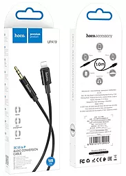 Аудіо кабель Hoco UPA19 Aux mini Jack 3.5 mm - Lightning M/M Cable 2 м black - мініатюра 4