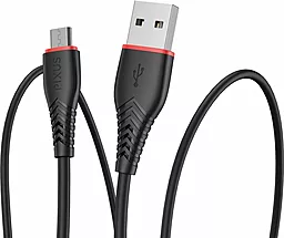 Кабель Pixus Start USB-A - micro USB 12w 2.4a 1м cable Black (4897058531374) - миниатюра 3