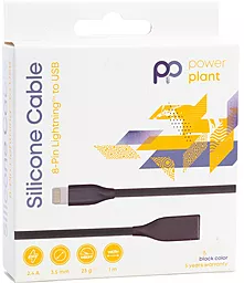 Кабель PowerPlant USB-A - Lightning 12w 2.4a 1м cable Black (CA911790) - мініатюра 3 Кабель PowerPlant USB-A - Lightning 12w 2.4a 1м cable Black (CA911790) - мініатюра 3