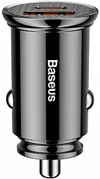 Автомобильное зарядное устройство с быстрой зарядкой Baseus Circular Plastic 30W PPS USB-A-C Black (CCALL-YS01)
