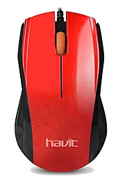 Компьютерная мышка Havit HV-MS689 USB (RL063916) Red - фото Компьютерная мышка Havit HV-MS689 USB (RL063916) Red