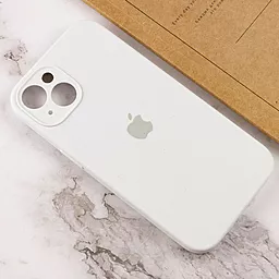 Чехол Silicone Case Full Camera для Apple iPhone 15 White - миниатюра 3