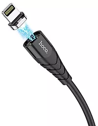 Кабель Hoco X63 Racer Magnetic USB-A - Lightning 12w 2.4a 1м cable Black - фото Кабель Hoco X63 Racer Magnetic USB-A - Lightning 12w 2.4a 1м cable Black