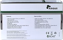 Карман для HDD Argus Max 4TB USB Type-C (GD-25609-BK) Black - миниатюра 4