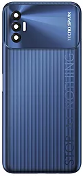 Задняя крышка корпуса Tecno Spark 8P со стеклом камеры, Original Atlantic Blue - фото Задняя крышка корпуса Tecno Spark 8P со стеклом камеры, Original Atlantic Blue