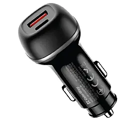 Автомобильное зарядное устройство ColorWay 63w PD/QC USB-C/USB-A ports car charger black (CW-CHA067PD-BK) - фото Автомобильное зарядное устройство ColorWay 63w PD/QC USB-C/USB-A ports car charger black (CW-CHA067PD-BK)