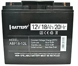 Акумуляторна батарея I-Battery 12V 18Ah AGM (ABP18-12L)
