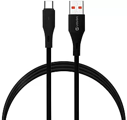 Кабель Veron SC-X82 USB-A - Type-C 27w 3a 1м cable Black - фото Кабель Veron SC-X82 USB-A - Type-C 27w 3a 1м cable Black