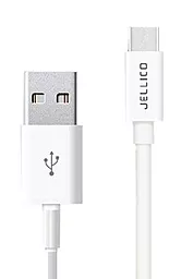 Кабель USB Jellico Type-C Cable 2.1А  White (NY-10)