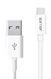 Кабель Jellico USB-A - Type-C 10.5w 1м cable White (NY-10)