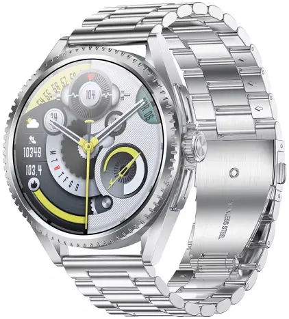 Смарт-часы Lemfo CF52 Metal Silver - фото 1