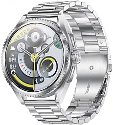 Смарт-часы Lemfo CF52 Metal Silver - фото Смарт-часы Lemfo CF52 Metal Silver
