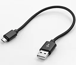 Кабель USB Dengos 0.25M micro USB Cable Black (NTK-M-SHRT-BLACK)