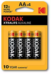 Батарейки Kodak LR06 / AA XTRALIFE 4 шт 1.5 V