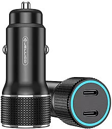 Автомобильное зарядное устройство Jellico F8 40w PD 2xUSB-C ports car charger black - фото Автомобильное зарядное устройство Jellico F8 40w PD 2xUSB-C ports car charger black