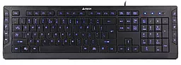 Клавиатура A4Tech Led USB Black (KD-600L) Black - фото Клавиатура A4Tech Led USB Black (KD-600L) Black