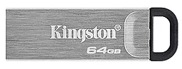Флешка Kingston DT Kyson 64GB USB 3.2 (DTKN/64GB) Silver/Black