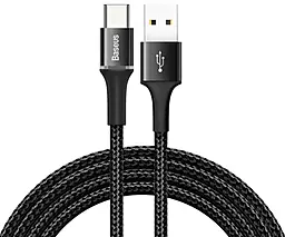 Кабель Baseus Halo USB-A - Type-C 15w 3a 1м cable Black (CATGH-B01) - фото Кабель Baseus Halo USB-A - Type-C 15w 3a 1м cable Black (CATGH-B01)