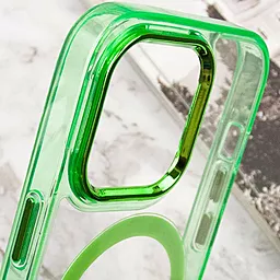 Чехол Epik Iris with MagSafe для Apple iPhone 13 Pro Light Green - миниатюра 6 Чехол Epik Iris with MagSafe для Apple iPhone 13 Pro Light Green - миниатюра 6