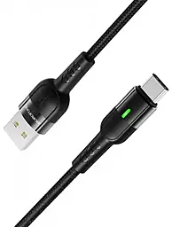 Кабель Borofone BU17 Starlight USB-A - Type-C 12w 2.4a 1.2м cable Black - мініатюра 3 Кабель Borofone BU17 Starlight USB-A - Type-C 12w 2.4a 1.2м cable Black - мініатюра 3