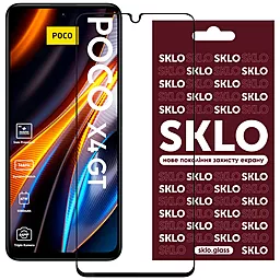 Захисне скло SKLO 3D для Xiaomi Poco X4 GT Чорний