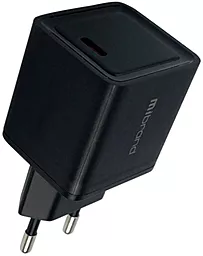 Сетевое зарядное устройство Mibrand MI-31 30w GaN PD USB-C fast charger black (MIWC/31CB) - фото Сетевое зарядное устройство Mibrand MI-31 30w GaN PD USB-C fast charger black (MIWC/31CB)