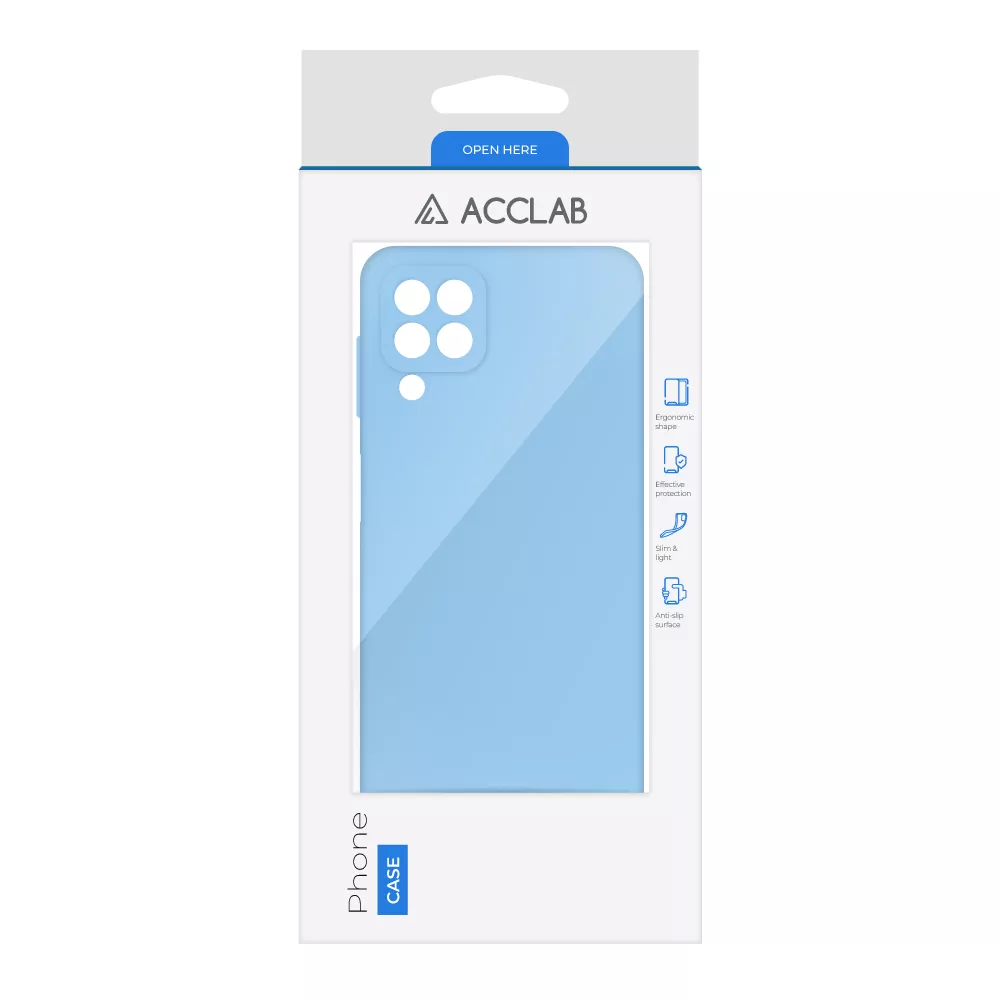 Чехол ACCLAB SoftShell для Samsung Galaxy A22 LTE (4G) Light Blue - фото 2