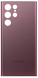 Задняя крышка корпуса Samsung Galaxy S22 Ultra 5G S908 Burgundy - фото Задняя крышка корпуса Samsung Galaxy S22 Ultra 5G S908 Burgundy