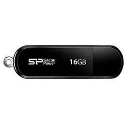 Флешка Silicon Power USB Silicon Power 16GB LuxMini 322 Black USB 2.0 (SP016GBUF2322N1K)