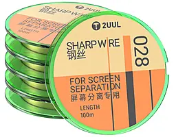 Струна металлическая для разделения дисплеев и сенсоров 2uul GS028 0.028 mm / 100 m - фото Струна металлическая для разделения дисплеев и сенсоров 2uul GS028 0.028 mm / 100 m