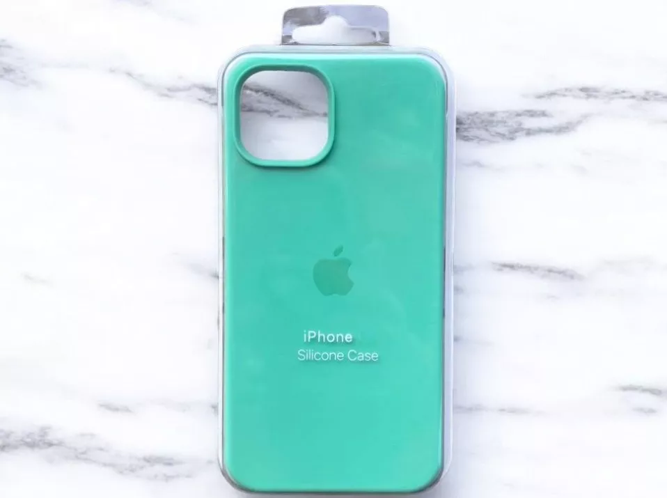 Чехол Silicone Case Full для Apple iPhone 12, iPhone 12 Pro Spearmint - фото 3
