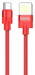 Кабель Hoco U55 Outstanding USB-A - Type-C 15w 3a 1.2м cable Red - фото Кабель Hoco U55 Outstanding USB-A - Type-C 15w 3a 1.2м cable Red