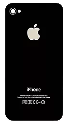 Задняя крышка корпуса Apple iPhone 4S со стеклом камеры Black - фото Задняя крышка корпуса Apple iPhone 4S со стеклом камеры Black
