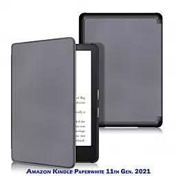Чехол для планшета BeCover Smart Case для Amazon Kindle Paperwhite 11th Gen. 2021 Gray (707205) - фото Чехол для планшета BeCover Smart Case для Amazon Kindle Paperwhite 11th Gen. 2021 Gray (707205)