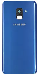 Задняя крышка корпуса Samsung Galaxy A8 2018 A530 со стеклом камеры Original Blue - фото Задняя крышка корпуса Samsung Galaxy A8 2018 A530 со стеклом камеры Original Blue