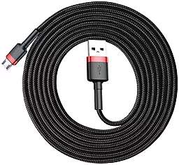 Кабель Baseus Cafule USB-A - micro USB 7.5w 2м cable Red/Black (CAMKLF-C91) - миниатюра 4 Кабель Baseus Cafule USB-A - micro USB 7.5w 2м cable Red/Black (CAMKLF-C91) - миниатюра 4
