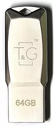 Флешка T&G 100 Metal Series 64GB USB 3.0 (TG100-64G3) Silver - фото Флешка T&G 100 Metal Series 64GB USB 3.0 (TG100-64G3) Silver