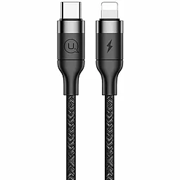 Кабель Usams U38 USB Type-C - Lightning 30w 3a 1.2м PD сable Black - фото Кабель Usams U38 USB Type-C - Lightning 30w 3a 1.2м PD сable Black