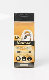 Кабель USB Viewcon USB Type-C Cable White (VC-USB2-UC-001-W) - миниатюра 2