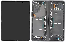 Дисплей Samsung Galaxy Fold 2 5G F916 (внутренний) с тачскрином и рамкой, сервисный оригинал Black