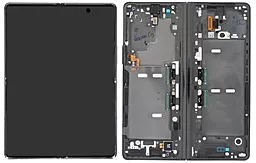 Дисплей Samsung Galaxy Fold 2 5G F916 (внутренний) с тачскрином и рамкой, сервисный оригинал Black - фото Дисплей Samsung Galaxy Fold 2 5G F916 (внутренний) с тачскрином и рамкой, сервисный оригинал Black