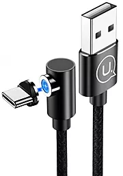 Кабель Usams U54 Right-Angle Magnetic USB-A - Type-C 10w 1м cable Black - фото Кабель Usams U54 Right-Angle Magnetic USB-A - Type-C 10w 1м cable Black