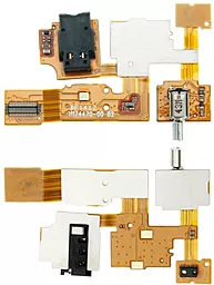 Шлейф Nokia XL Dual Sim с разъемом наушников и вибромотором - фото Шлейф Nokia XL Dual Sim с разъемом наушников и вибромотором